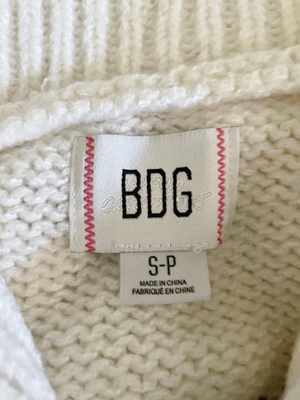 Urban Outfitters BDG Lizzie Alaska Husky Graphic Quarter Zip Pullover Sweater S - Picture 7 of 14